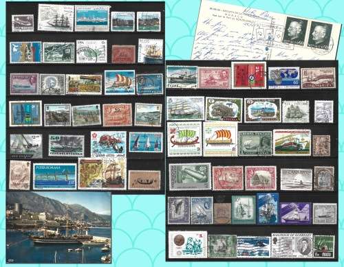 Ships Boats Sailing Vessels Theme Selection MNH and Used PLUS Used Posrcard FDC0436