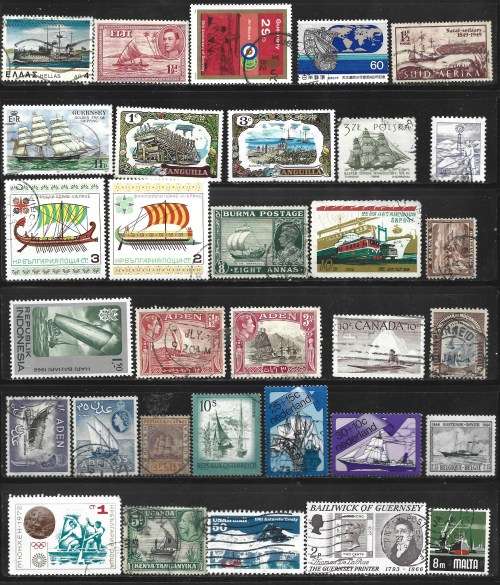 Ships Boats Sailing Vessels Theme Selection MNH and Used PLUS Used Posrcard FDC0436