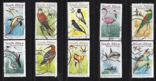South Africa 1999 Migratory Species Sc#1140-9Complete Difficult to Get Postal Used Sets 0283