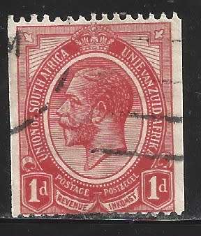 Union Of South Africa 1914 King George 1d Red Coil Stamps 0596