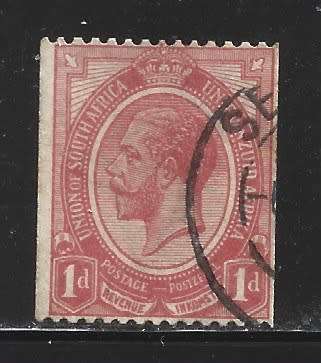 Union Of South Africa 1914 King George 1d Red Coil Stamps 0596