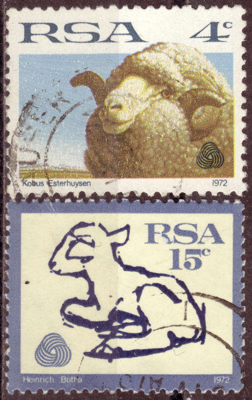 SOUTH AFRICA 1972 INTERIM DEFINITIVES COMPLETE POSTALLY USED SET