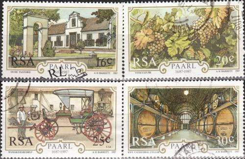 SOUTH AFRICA 1987 PAARL 300th ANNIV COMPLETE POSTALLY USED SET