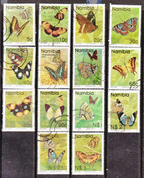 NAMIBIA 1993 BUTTERFLIES COMPLETE POSTALLY USED SET