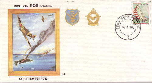 FLIGHT COVER SAAF #14 40th ANNIVERSARY OF THE INVATION OF KOS