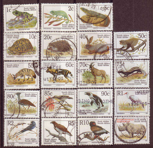 South Africa 1993 6Th Definitive Sg#807-913 Complete Set Endangered Fauna 0690
