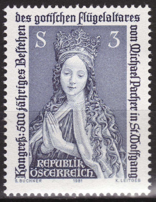 AUSTRIA 1981 UNMOUNTED MINT SG#1909 MICHAEL PACHER'S ALTARPIECE AT ST WOLFGANG ABERSEE