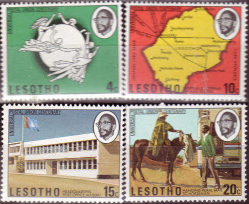 LESOTHO 1974 CENTENARY OF UPU SG# 265-8 COMPLETE UNMOUNTED MINT SET