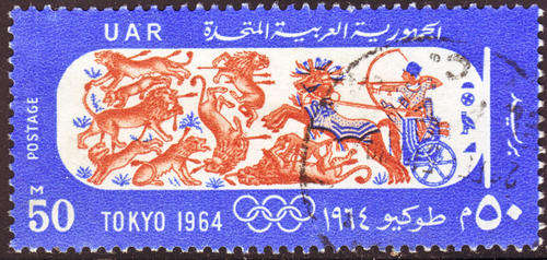EGYPT 1964 OLYMPIC GAMES TOKYO SG823 USED SINGLE HIGH VALUE