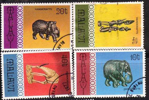 MALAWI 1977 HANDICRAFTS COMPLETE USED SET SG542-5