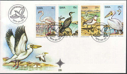 SOUTH WEST AFRICA 1979 WATER BIRDS FDC
