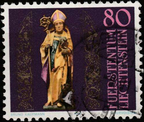 LIECHTENSTEIN 1981 BIRTH ANNIVERSARY OF ST THEODUL USED COMPLETE SET SG#770