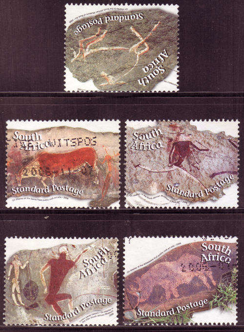 SOUTH AFRICA 2006 ROCK ART COMPLETE POSTALLY USED SET