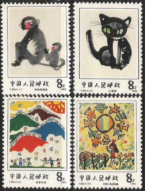 CHINA 1983 SG#3250-3 CHILDREN'S PAINTINGS COMPLETE UNMOUNTED MINT SET