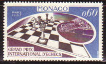 MONACO - GRAND PRIX INTERNATIONAL CHESS 1967 UNMOUNTED MINT #667 COMPLETE SET