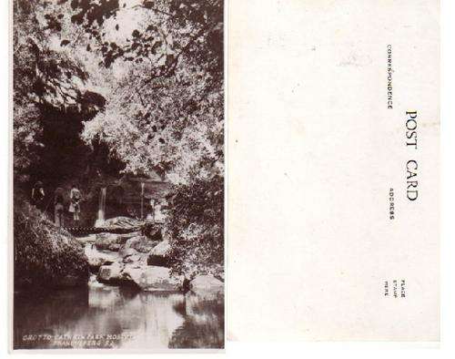 VINTAGE PICTURE POSTCARD - "GROTTO: CATHKIN PARK HOSTEL - DRAKENSBERG NATAL SA"