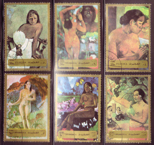 NUDES 1972-FAMOUS ARTIST FUJEIRA USED CTO SET OF 6