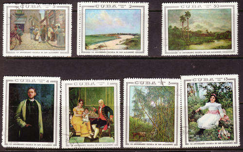 CUBA 1968 ART COMPLETE CTO USED SET #1622-8