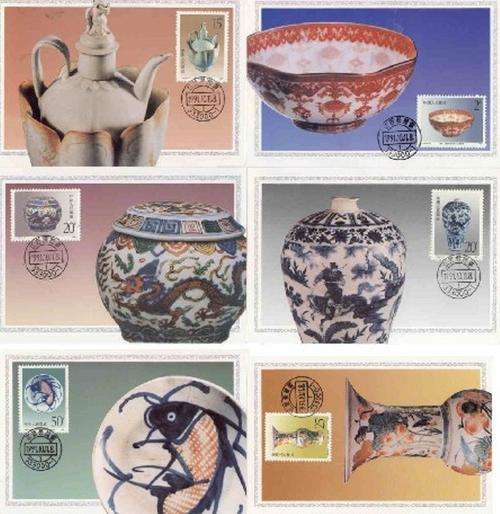 CHINA - 1991 - JINGDEZHEN CHINA - SET OF 6 MAXI POSTCARDS SG #3766/71