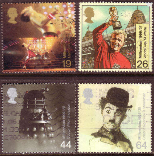 GB 1999 - MILLENNIUM SERIES THE ENTERNAINERS' TALE SG# 2092-5 COMPLETE POSTALLY USED SET