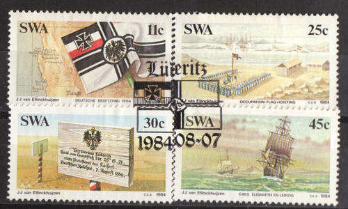 GERMAN COLONISATION - SOUTH WEST AFRICA 1984 #441-4 COMPLETE UNMOUNTED MINT SET