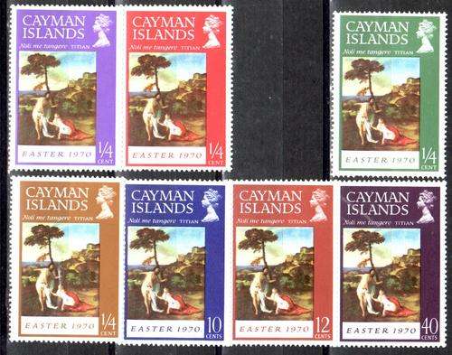 EASTER CAYMAN ISLAND 1970 - SG# 262-8 COMPLETE UNMOUNTED MINT SET