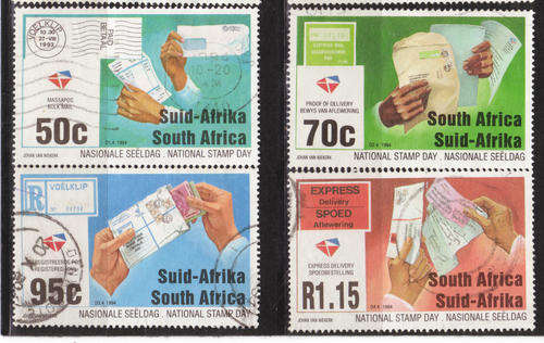 SOUTH AFRICA 1994 NATIONAL STAMP DAY COMPLETE POSTALLY USED SET