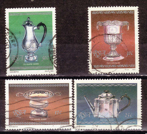 SOUTH AFRICA 1985 CAPE SILVER ANTIQUES COMPLETE POSTALLY USED SET