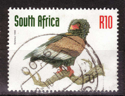 SOUTH AFRICA 1998 R10 BATELEUR COMPLETE POSTALLY USED SET 0814