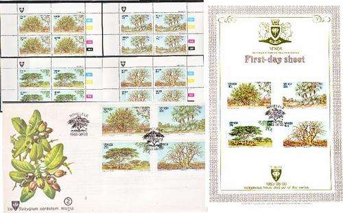 VENDA 1983 INDIGENOUS TREES 2nd SERIES CONTROL BLOCKS plus FDC plus COLLECTORS SHEET