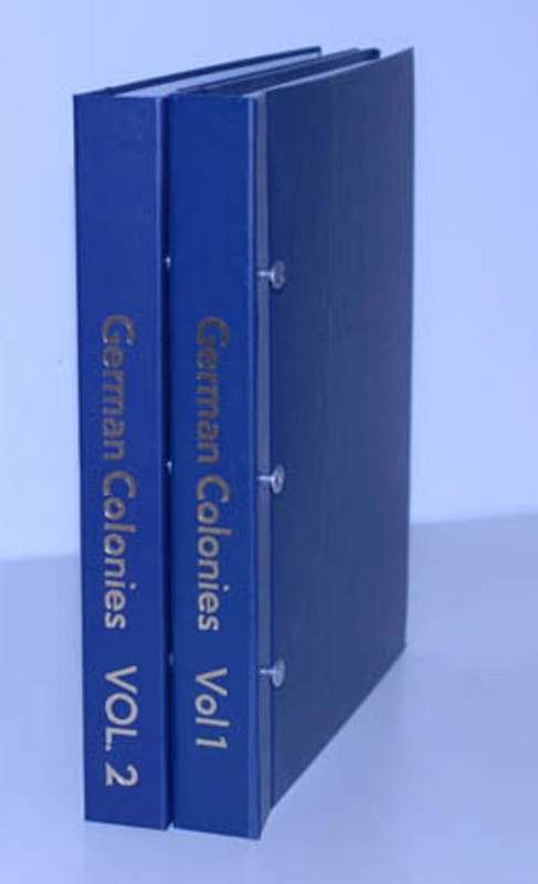 COLONIES - GERMANY 1884-1919  2 ALBUMS BRAND NEW  -  270 PRE-PRINTED COLOUR PAGES