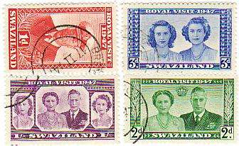ROYAL VISIT SWAZILAND COMPLETE USED SET
