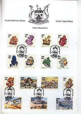 SWA 4th DEFINITIVE SERIES STONES AND MINERALS FIRST DAY COVER