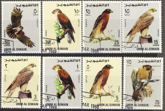 FALCONS -COMPLETE SET USED UMM AL QIWAIN