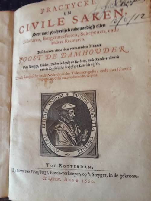 Practycke in Civile Saken by I de Damhouder 1660 - Free Shipping inside RSA Courier door to door