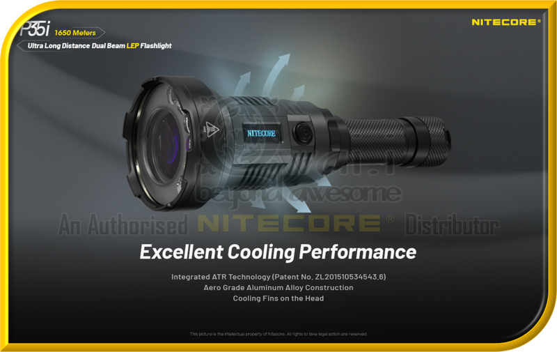 NITECORE P35i Ultra Long-Distance Dual Beam LEP Flashlight (3,000 Lumens)