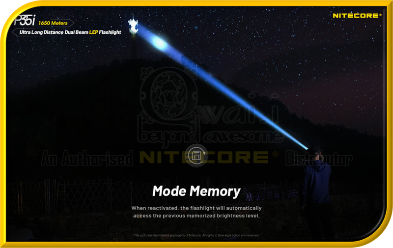 NITECORE P35i Ultra Long-Distance Dual Beam LEP Flashlight (3,000 Lumens)