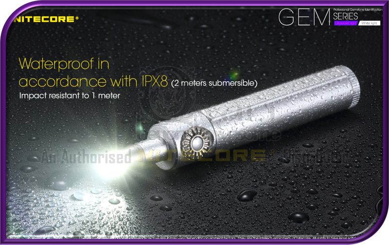 NITECORE GEM10UV Professional Gemstone Identification Ultraviolet Light (800 Lumens)