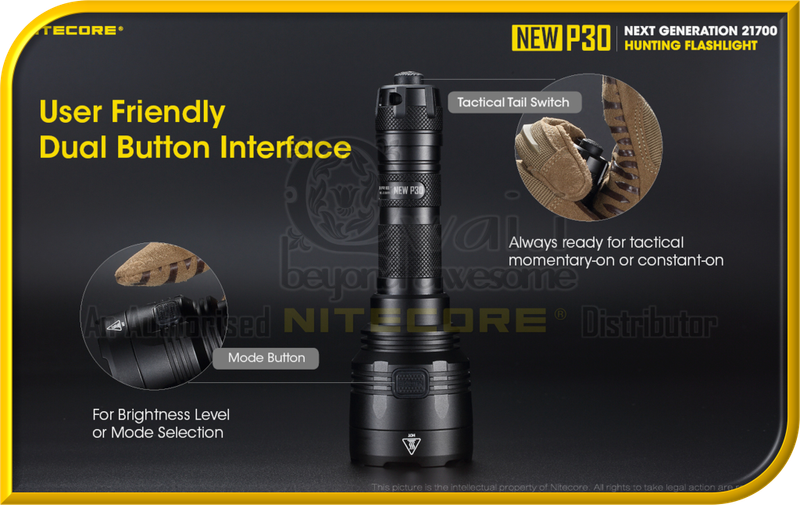 NITECORE P30 Next Generation Hunting Flashlight (1,000 Lumens)