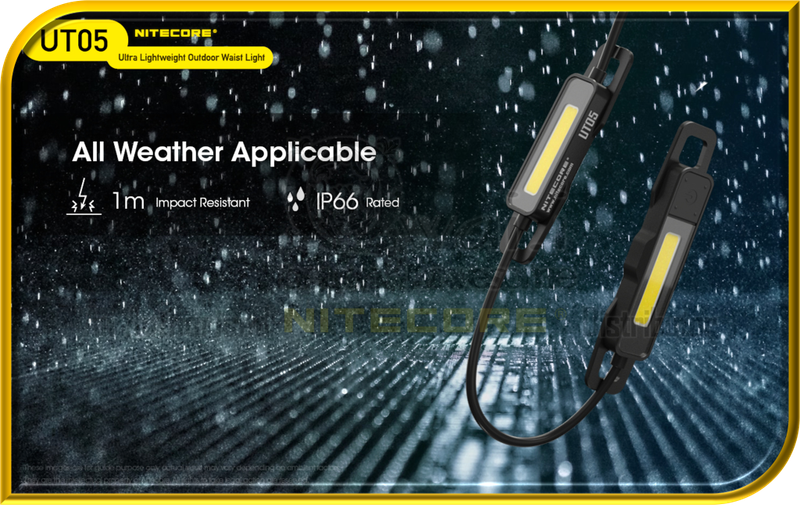 NITECORE UT05 Ultra Lightweight Outdoor Waist Light + NITECORE BLT10  Running Belt