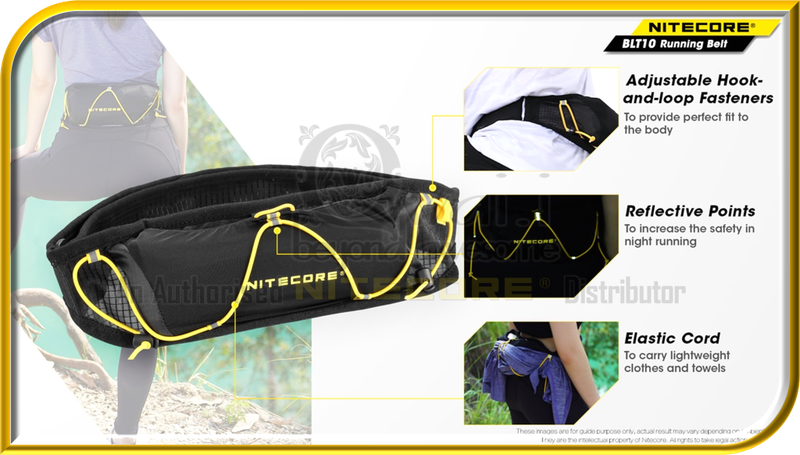 NITECORE UT05 Ultra Lightweight Outdoor Waist Light + NITECORE BLT10  Running Belt
