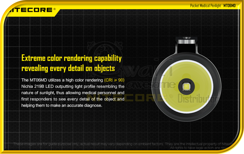 NITECORE MT06MD LED Pocket Medical Penlight (180 Lumens)