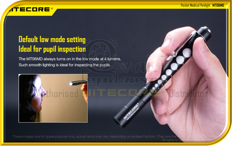 NITECORE MT06MD LED Pocket Medical Penlight (180 Lumens)