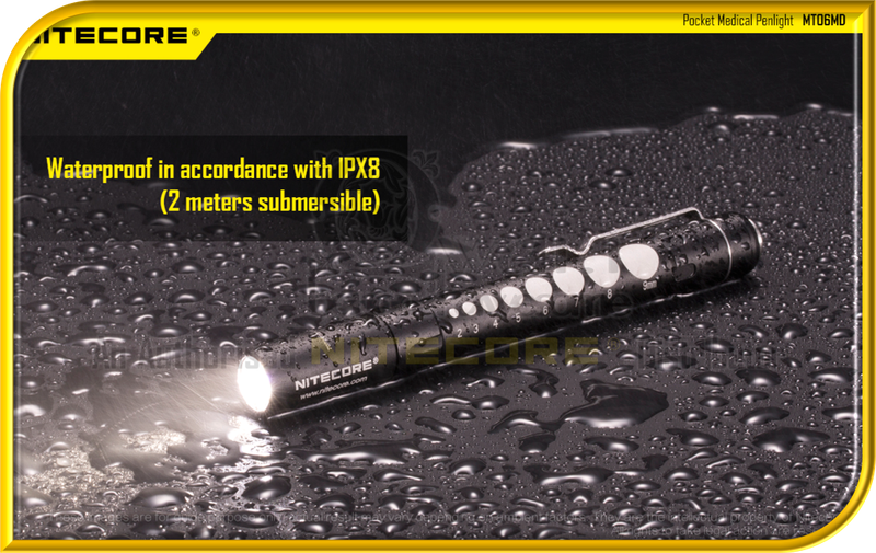 NITECORE MT06MD LED Pocket Medical Penlight (180 Lumens)