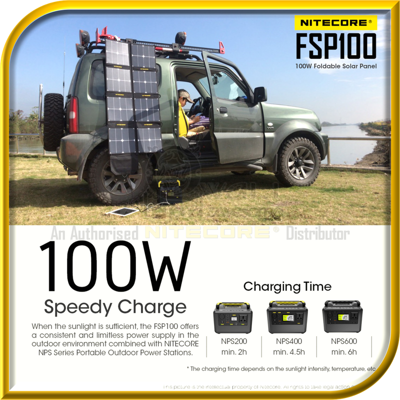 NITECORE FSP100 100W Foldable Solar Panel