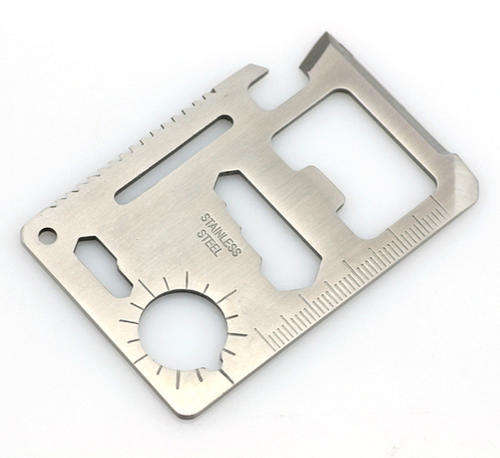 11 in 1 Stainless Steel Credit Card Survival Multi-Tool (SMALL)
