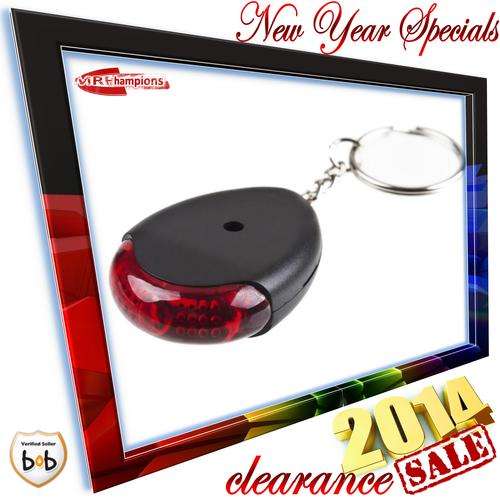 Key Finder Sound Sonic Whistle/Voice Control WaterDrop Black with Key Chain - NEW YEAR SPECIAL