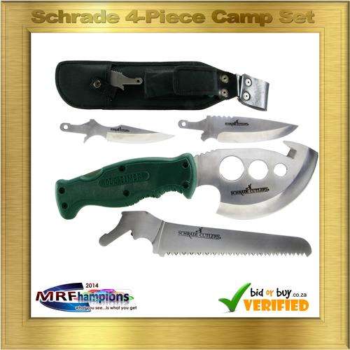 Schrade 6 Piece Camping Gear Set (incl. Saw,Drop Point,Skinner,)