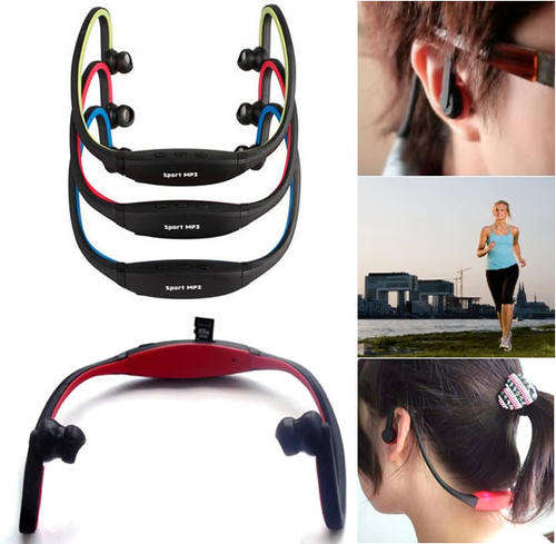Sport MP3 Player with Build-in Radio - Hands-free Headset (R06) -GREEN