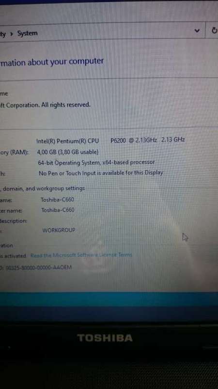 Toshiba C660 Laptop